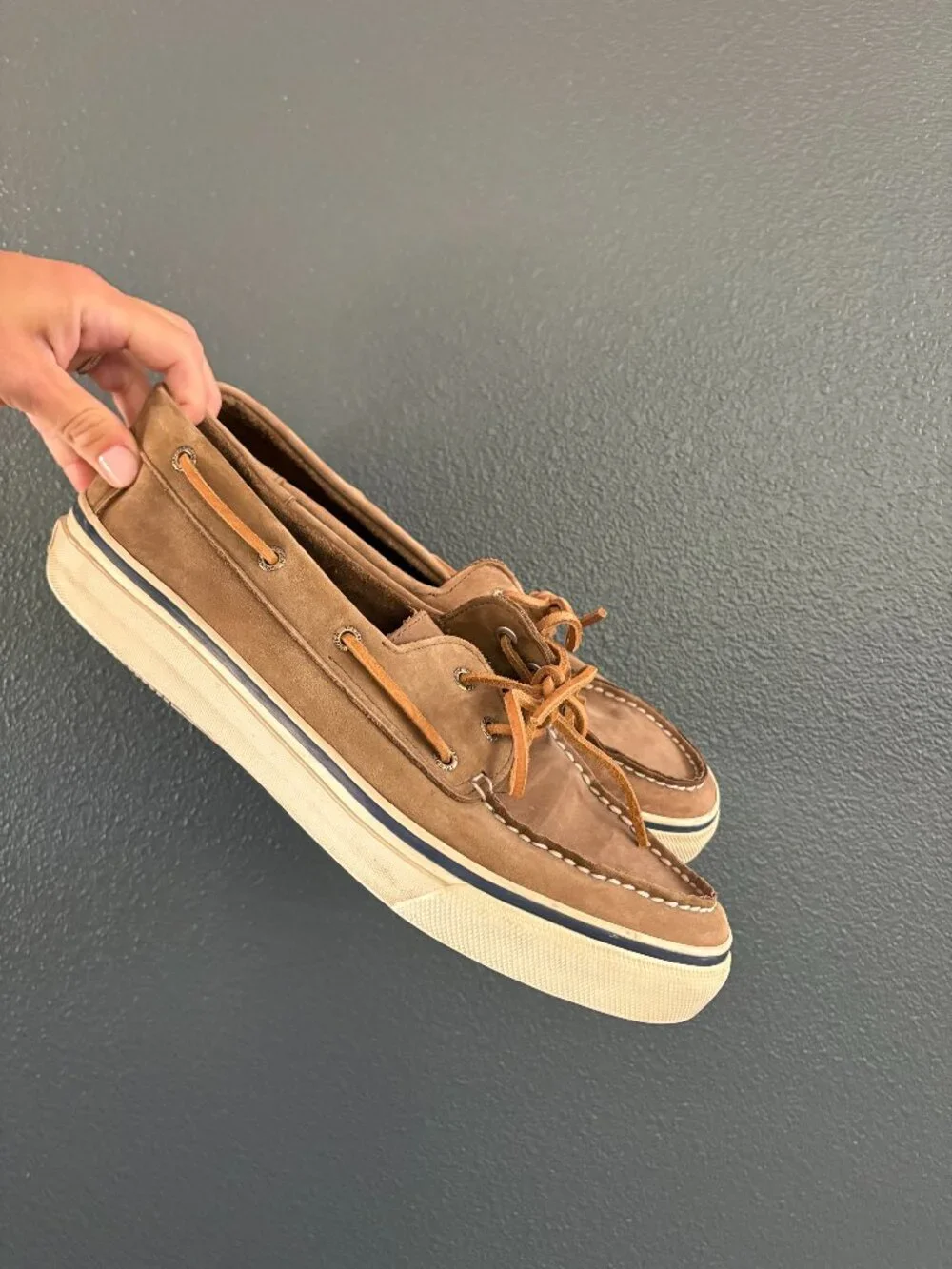Sperry leather original 2 eye boat shoe